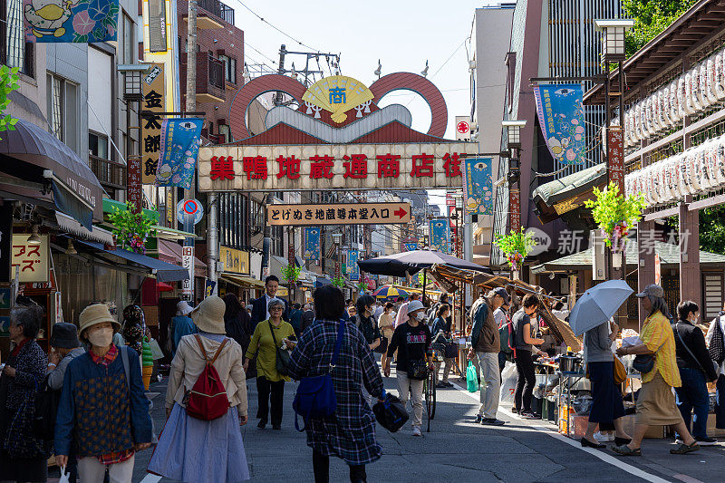 日本东京Sugamo Jizo-dori购物街